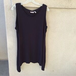 Logo by Lori Goldstein Purple SzXL Soft Knit Sleeveless